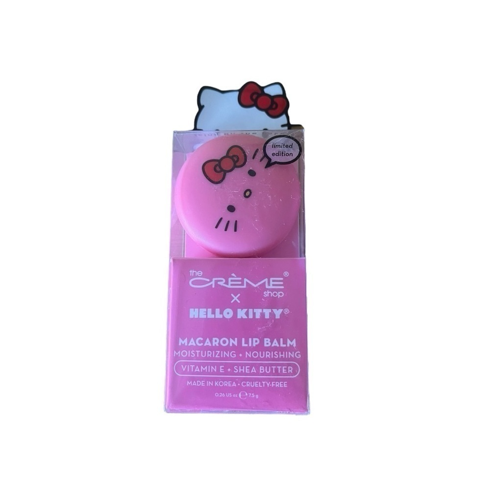 Hello kitty x the crème shop macaron lip balm NWT